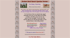 Desktop Screenshot of brokenbackranchqh.com
