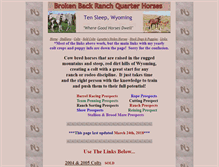 Tablet Screenshot of brokenbackranchqh.com